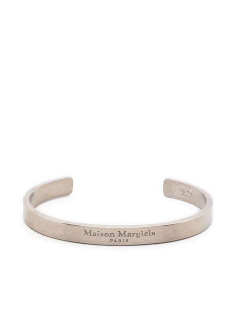 logo-engraved cuff bracelet by MAISON MARGIELA