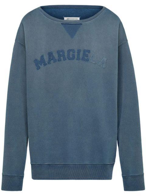 logo-print organic-cotton sweatshirt by MAISON MARGIELA