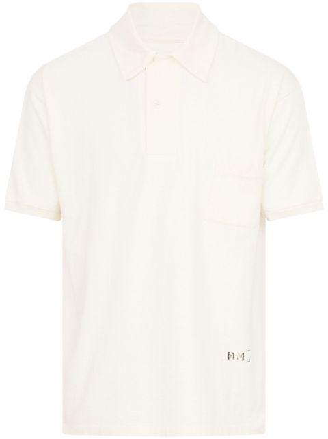logo-print polo shirt by MAISON MARGIELA