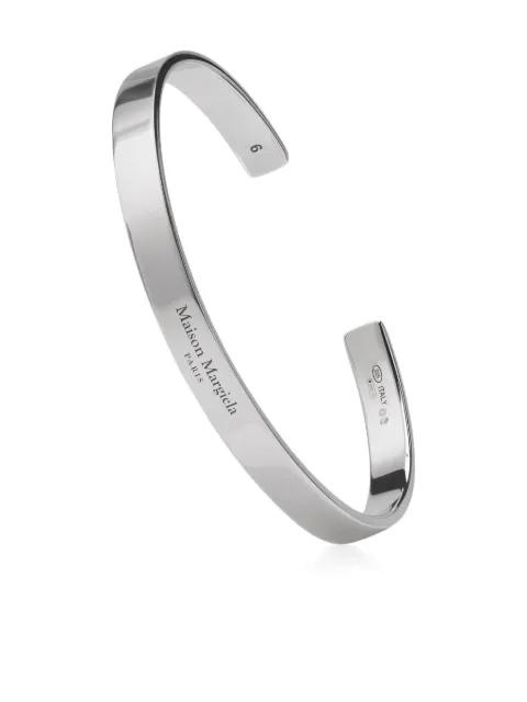 logo reference cuff bracelet by MAISON MARGIELA