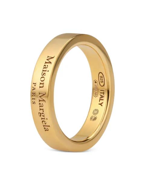 logo reference silver ring by MAISON MARGIELA