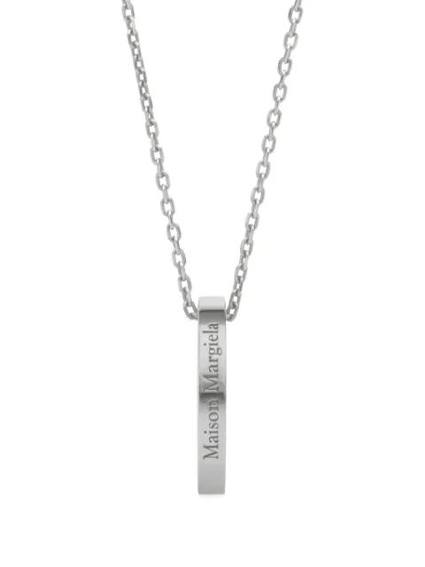 logo ring precious metals necklace by MAISON MARGIELA