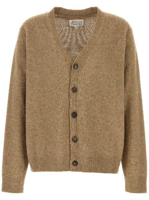 mélange-effect cardigan by MAISON MARGIELA
