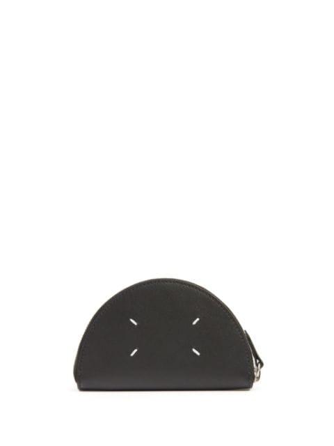 micro Halfmoon leather clutch by MAISON MARGIELA