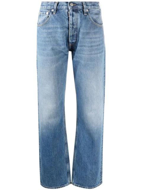 mid-rise straight-leg jeans by MAISON MARGIELA