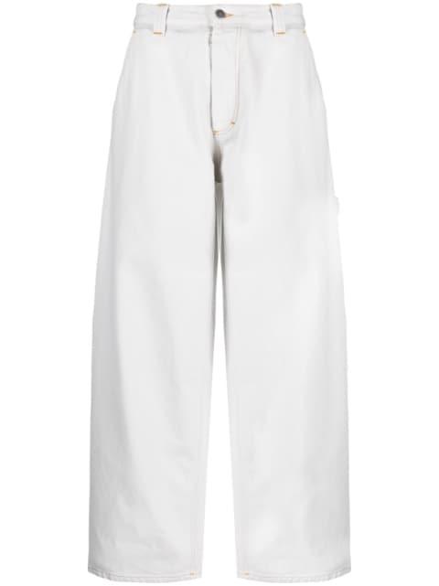 mid-rise wide-leg jeans by MAISON MARGIELA