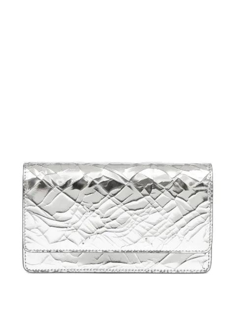 mirrored cracked-effect chain wallet by MAISON MARGIELA