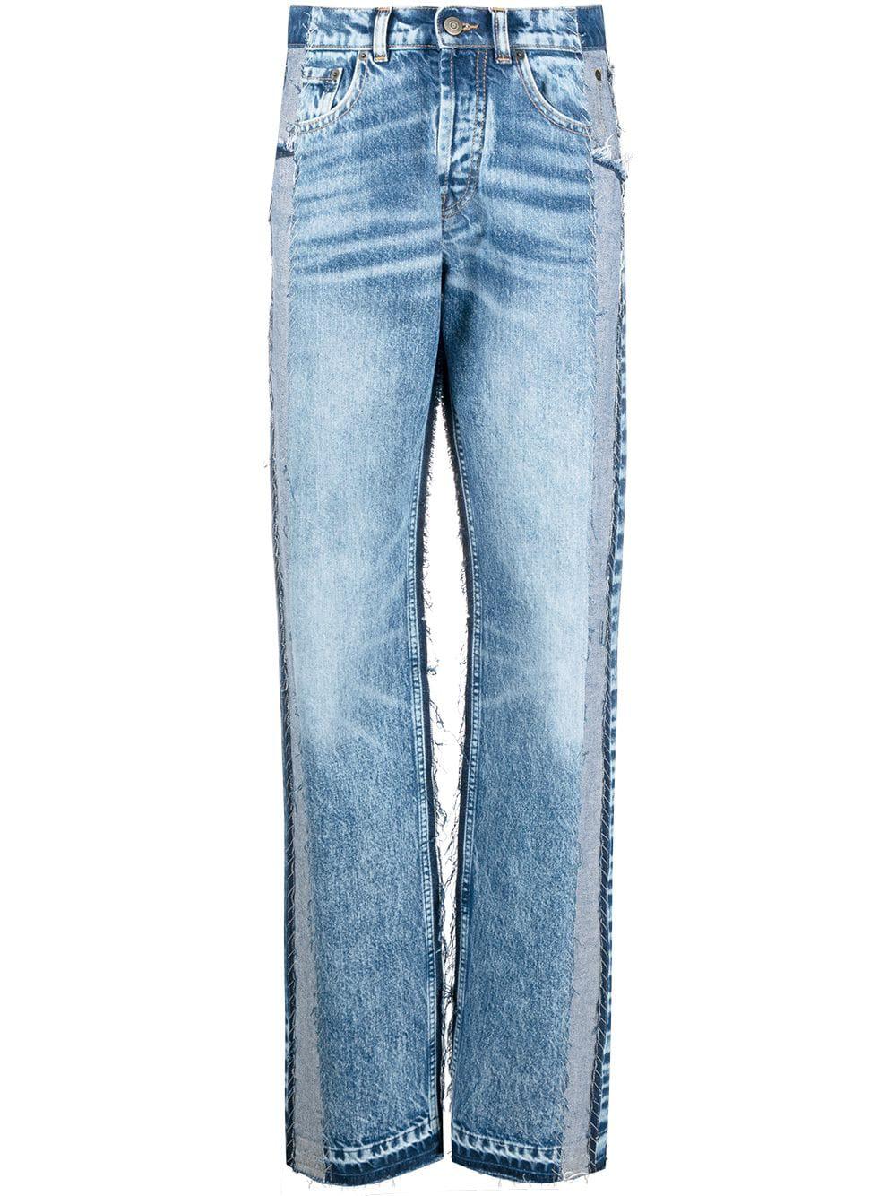 panelled high-rise jeans by MAISON MARGIELA