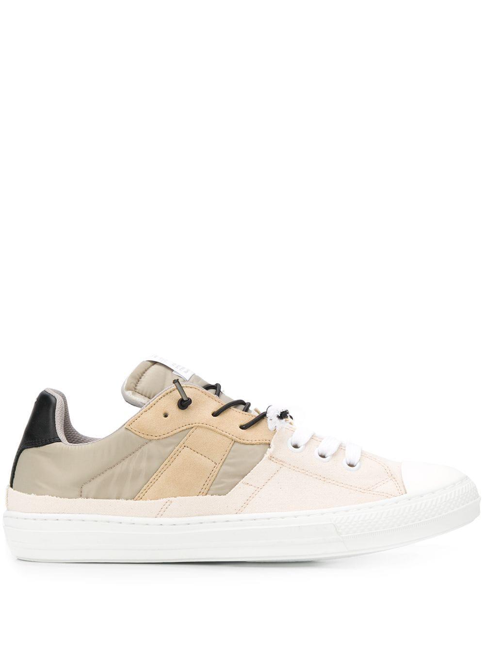panelled leather sneakers by MAISON MARGIELA