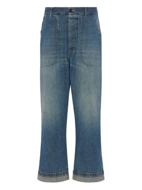 patch-pocket wide-leg jeans by MAISON MARGIELA