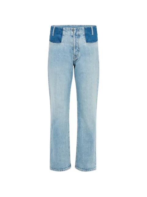 patchwork four white stitches jeans by MAISON MARGIELA