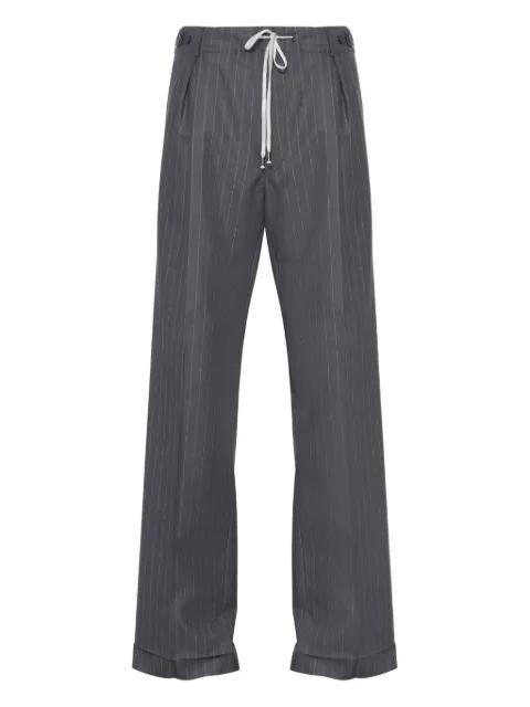pinstripe pleated trousers by MAISON MARGIELA
