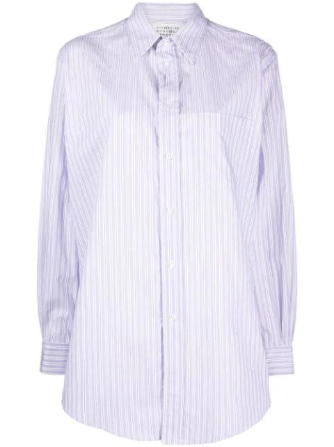 pinstriped poplin shirt by MAISON MARGIELA