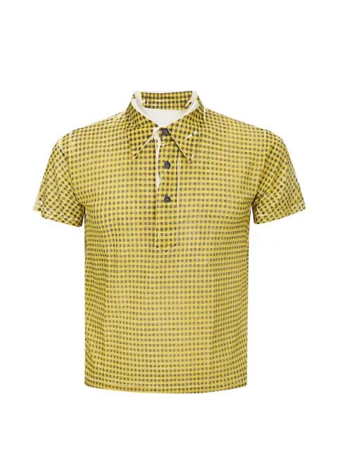 plaid polo shirt by MAISON MARGIELA