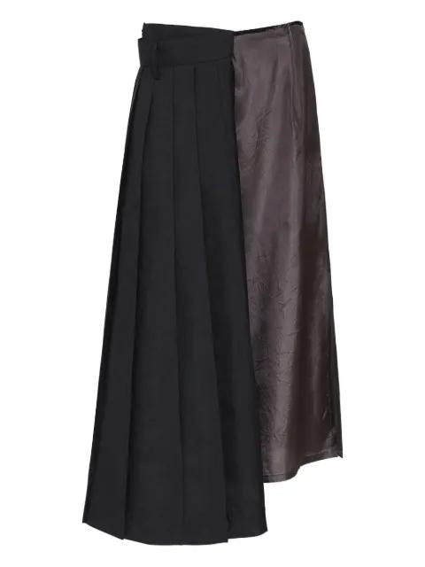 pleated asymmetrical skirt by MAISON MARGIELA