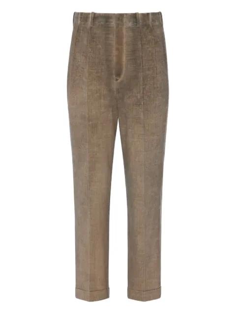pleated turn-up trousers by MAISON MARGIELA