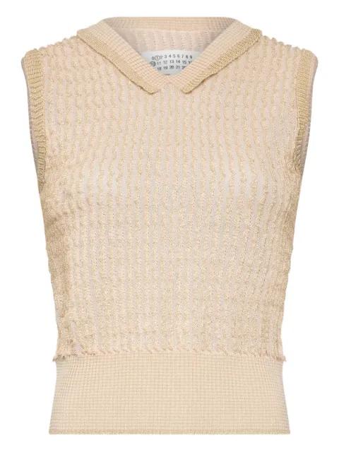 polo-collar vest by MAISON MARGIELA