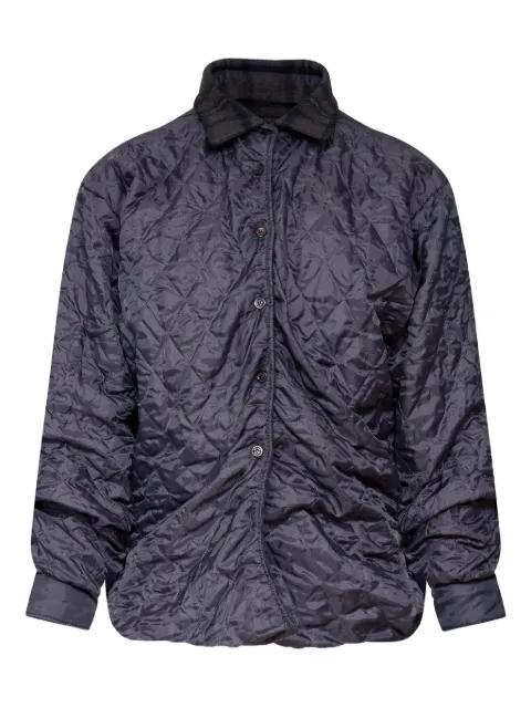 quilted check-collar jacket by MAISON MARGIELA
