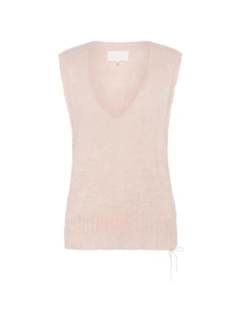 ribbed V-neck vest by MAISON MARGIELA