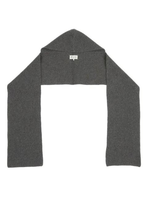 ribbed hoodied scarf by MAISON MARGIELA