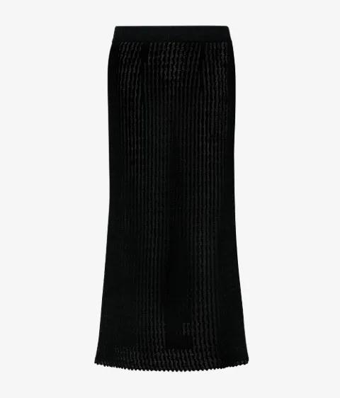 ribbed-knit midi skirt by MAISON MARGIELA