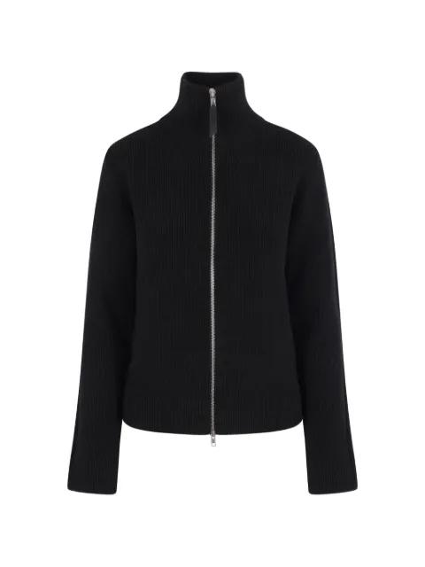 ribbed-knit zip-up jacket by MAISON MARGIELA