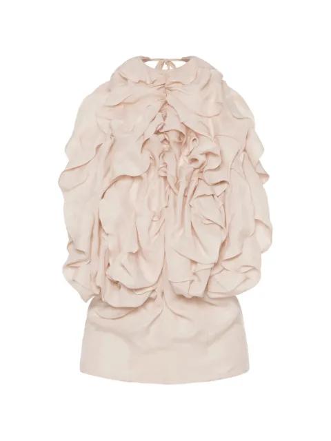 ruffled halter top by MAISON MARGIELA