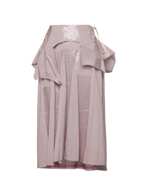 ruffled laminated midi skirt by MAISON MARGIELA