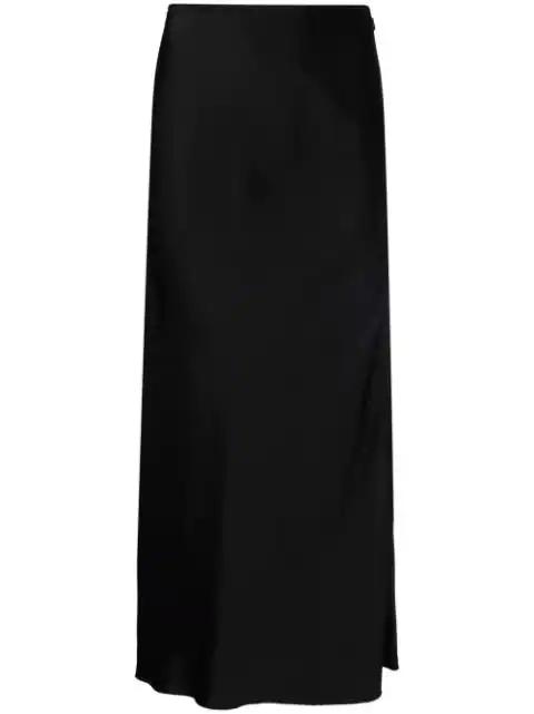 satin A-line midi skirt by MAISON MARGIELA