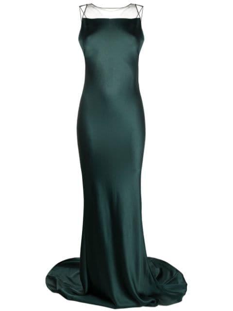 satin fishtail gown by MAISON MARGIELA