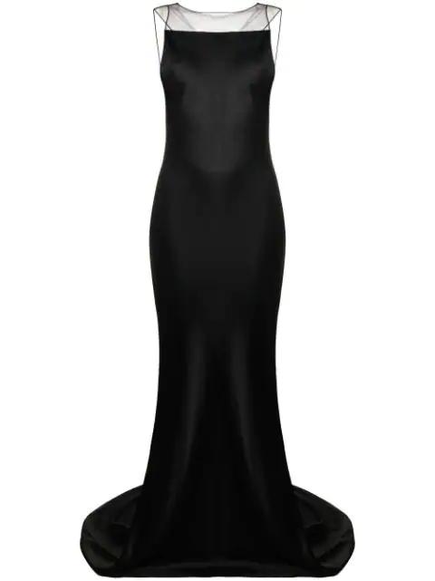 satin fishtail gown by MAISON MARGIELA