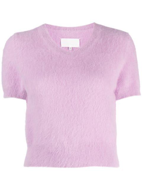short-sleeve knitted top by MAISON MARGIELA