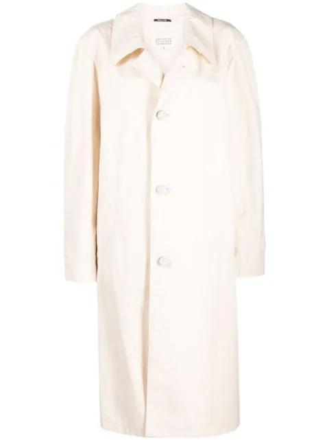 single-breasted midi coat by MAISON MARGIELA