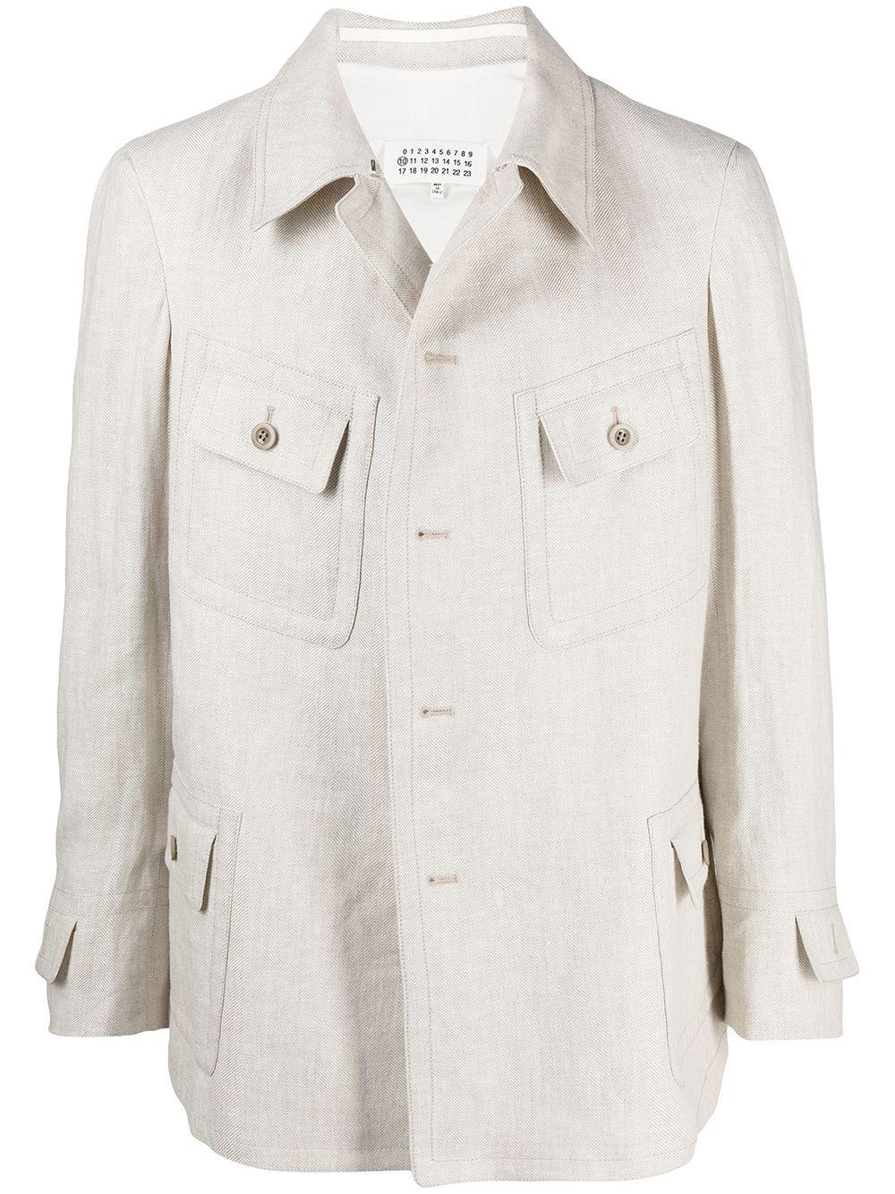 single-breasted shirt jacket by MAISON MARGIELA