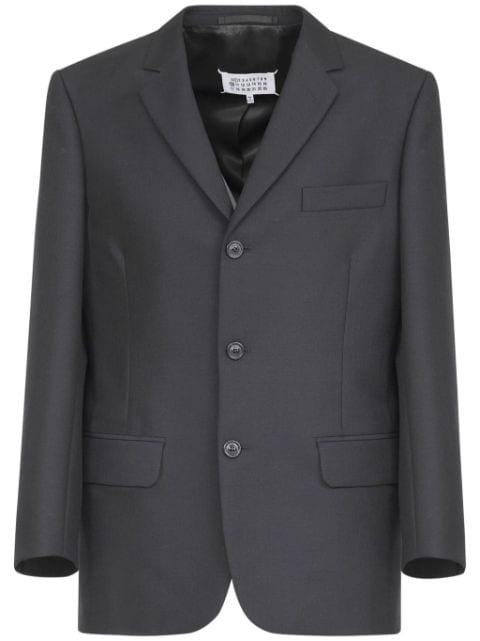 single-breasted wool blazer by MAISON MARGIELA
