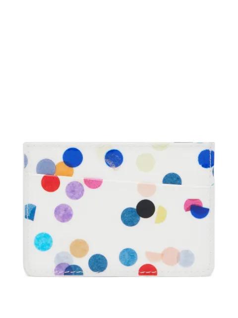 slim confetti-print card holder by MAISON MARGIELA