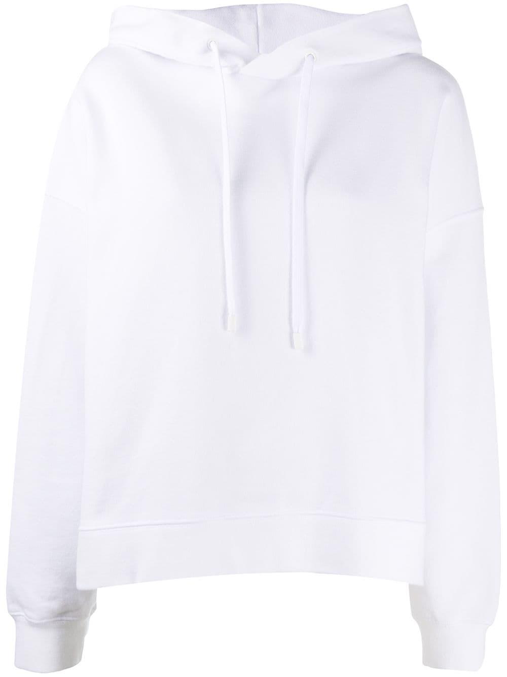 slogan print cropped hoodie by MAISON MARGIELA