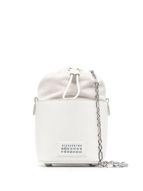 small 5AC leather bucket bag by MAISON MARGIELA