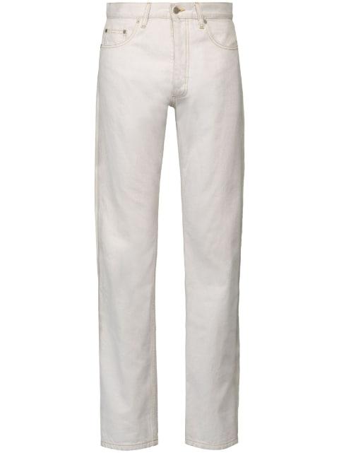 straight-leg mid-rise jeans by MAISON MARGIELA