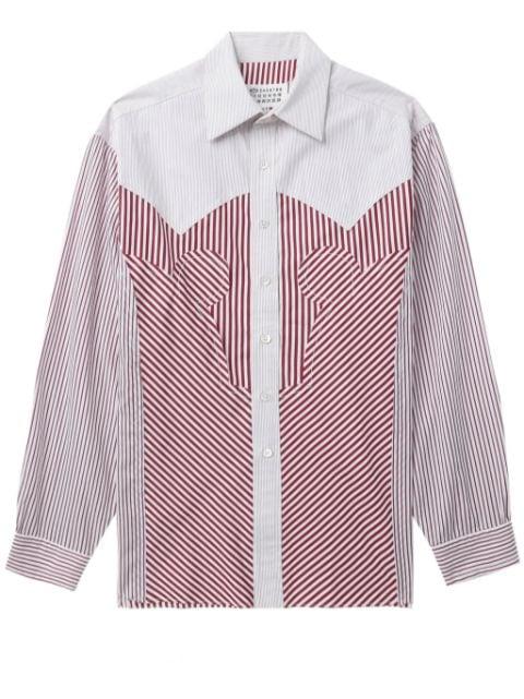 striped cotton shirt by MAISON MARGIELA