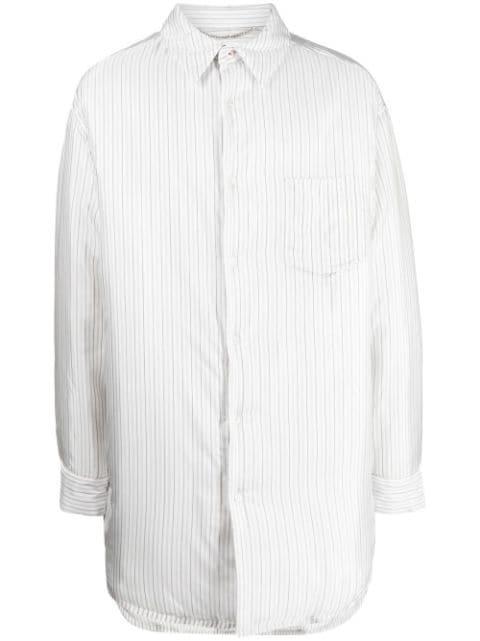 striped padded shirt by MAISON MARGIELA