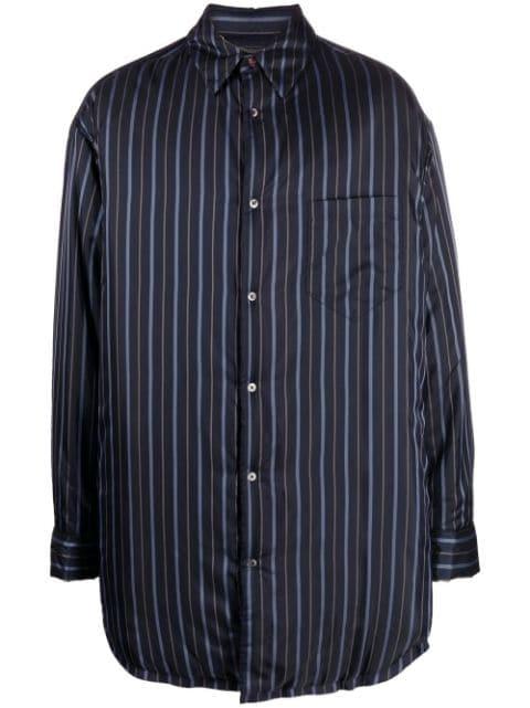 striped padded shirt by MAISON MARGIELA