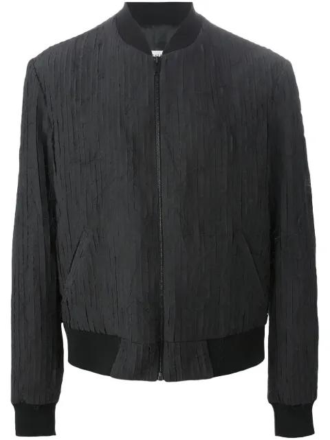striped panel bomber jacket by MAISON MARGIELA