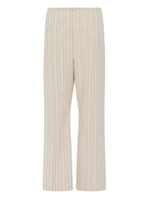 striped pocket trousers by MAISON MARGIELA