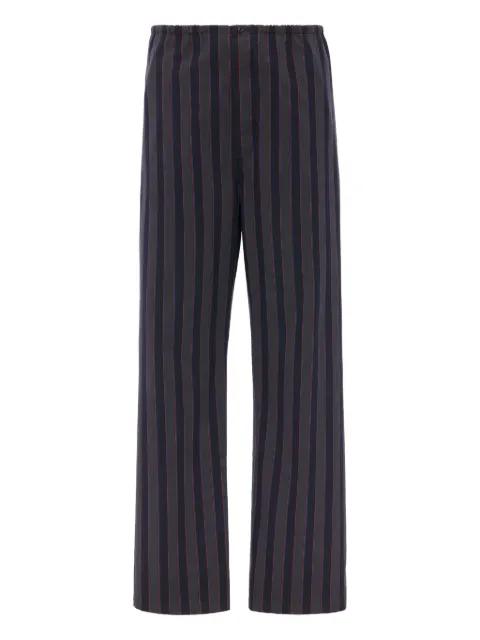 striped pocket trousers by MAISON MARGIELA
