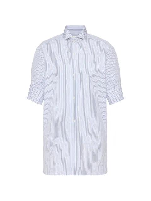 striped wing-collar shirt by MAISON MARGIELA