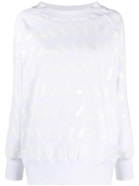 tape print sweatshirt by MAISON MARGIELA