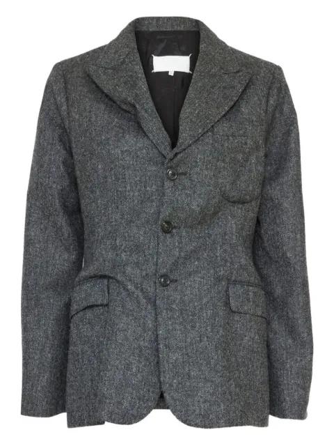 three-button tweed jacket by MAISON MARGIELA
