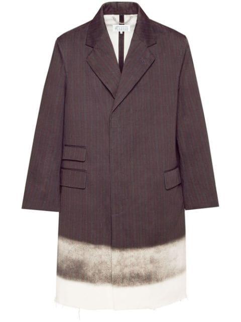 trompe l'oeil-print cotton coat by MAISON MARGIELA