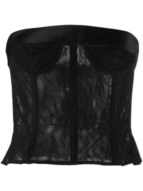 tulle bustier top by MAISON MARGIELA